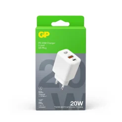 Vegglader PD 20W USB-A + USB-C