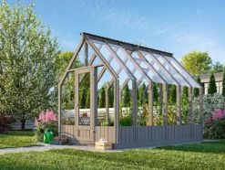 Veksthus Emilia 8,2 m2 antrasitt RAL 7012