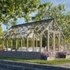 Veksthus Emilia 13,8 m2 gråmalt