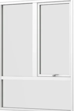 Vindu fk 96 (1,2) 9x12 fastkarm tre hvit