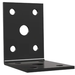 Vinkelbeslag sort 50x50x35 mm