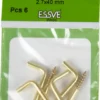 Vinkelkrok 7 mess 40x2,7mm a-6messing