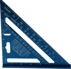 Vinkel 180 mm aluminium blå eloksert