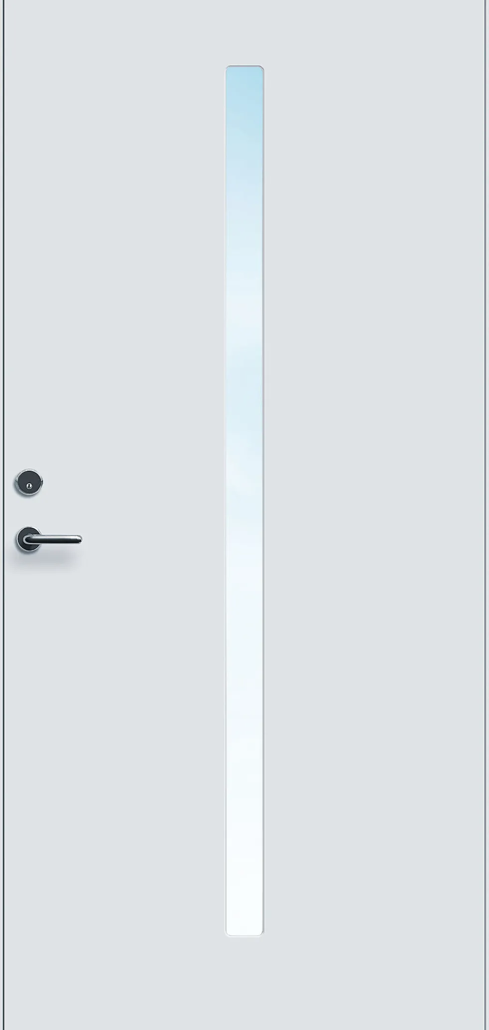 Ytterdør Forus 05 mørk grå høyre 110x210 cm