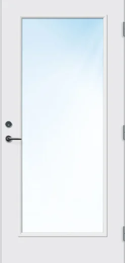 Ytterdør Lier hvit høyre 100x210 cm